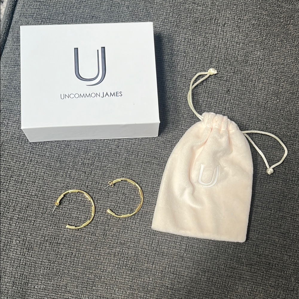 Uncommon James Gold Hoop Earrings